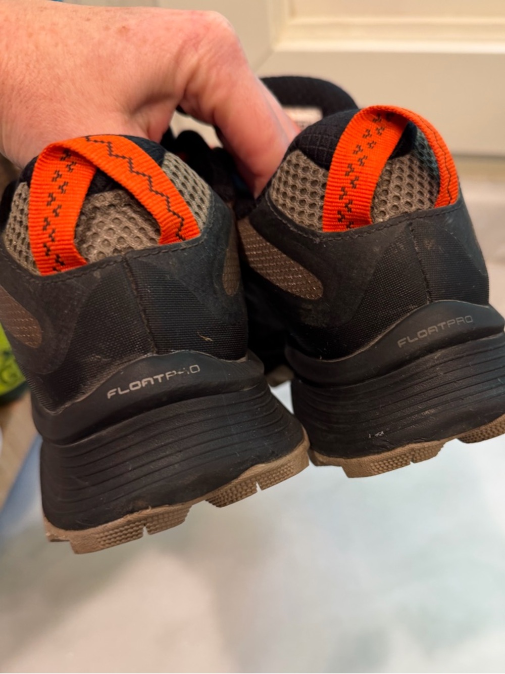 Merrell Moab Speed Trail Hiking Shoes Men’s 8.5 Black Orange Vibram - Picture 5 of 8